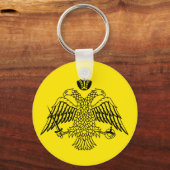 Grieks-orthodoxe kerkvlag Mount Athos Sleutelhanger (Voorkant)