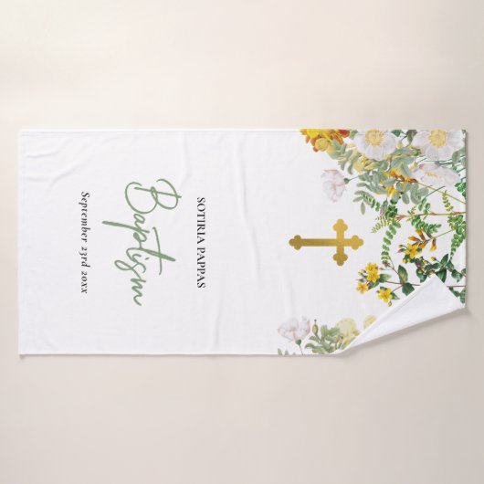 Grieks-orthodoxe kerstman badhanddoek (Badhanddoek)