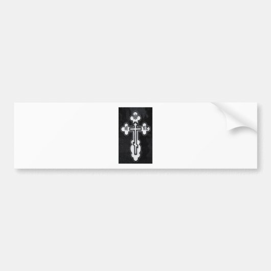 Grieks-orthodoxe kruis bumpersticker (Voorkant)
