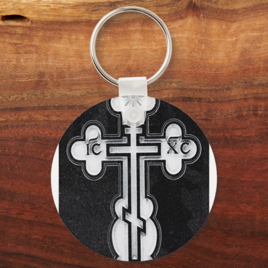 Grieks-orthodoxe kruis sleutelhanger (Voorkant)
