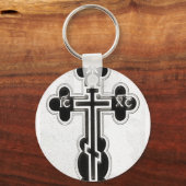 Grieks-orthodoxe kruis sleutelhanger (Voorkant)