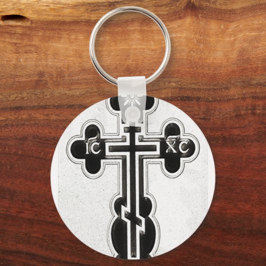 Grieks-orthodoxe kruis sleutelhanger (Voorkant)