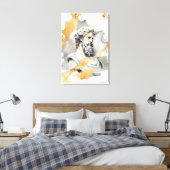 Grieks oud marmeren beeld van een man met baard canvas afdruk (Insitu (Slaapkamer))