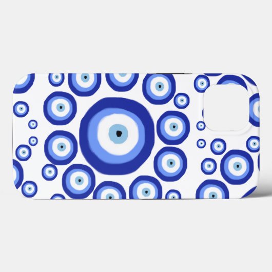 Grieks Oye Good Luck Symbol Patroon Case-Mate iPhone Case (Achterkant (horizontaal))