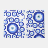 Grieks Oye Good Luck Symbol Patroon Deurmat (Voorkant)