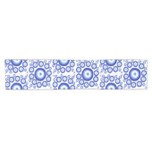 Grieks Oye Good Luck Symbol Patroon Korte Tafelloper (Horizontaal)