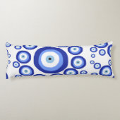 Grieks Oye Good Luck Symbol Patroon Lichaamskussen (Achterkant)