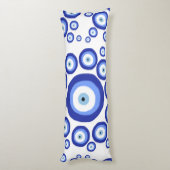 Grieks Oye Good Luck Symbol Patroon Lichaamskussen (Achterkant (Verticaal))