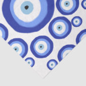 Grieks Oye Good Luck Symbol Patroon Tissuepapier (Detail)