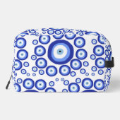 Grieks Oye Good Luck Symbol Patroon Toilettasje (Achterkant)