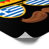 Grieks Paaszonnebril Cinco de Mayo Mexicaans Kinde Poster (Hoek)