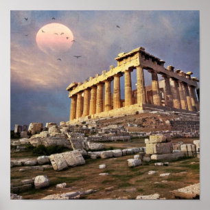 Grieks Parthenon Poster