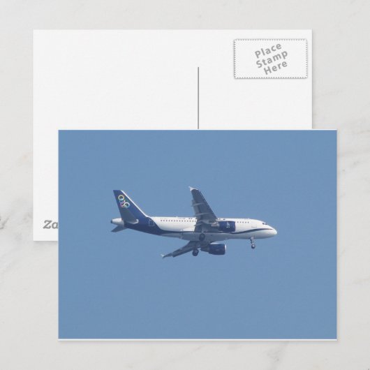 Grieks passagiersvliegtuig briefkaart (Voorkant / Achterkant)