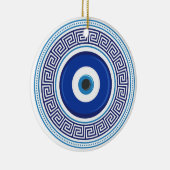 Grieks patroon Nazar Amulet Keramisch Ornament (Rechts)