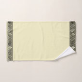 Grieks patroon op zwart & eiwit Bad Handdoek (Handdoek)