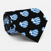 Grieks patroon van de vlag stropdas (Opgerold)