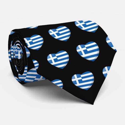 Grieks patroon van de vlag stropdas (Opgerold)