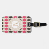 Grieks patroon Wonder Woman Bagagelabel (Voorkant horizontaal)