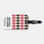 Grieks patroon Wonder Woman Bagagelabel (Achterkant horizontaal)