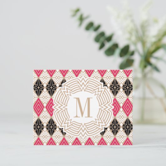 Grieks patroon Wonder Woman Briefkaart (Staand voorkant)