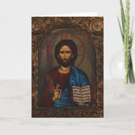 Grieks PICTOGRAM CHRISTUS Feestdagen Kaart