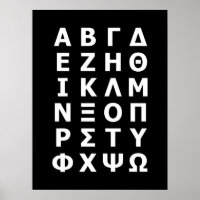 Grieks Poster Alphabet