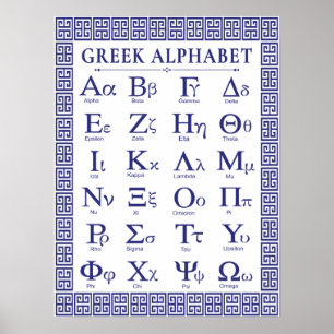 Grieks Poster Alphabet