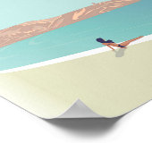 Grieks poster van het klassieke treinreizen (Hoek)