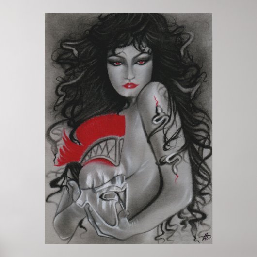 Grieks Poster voor Mythologie Medusa (Voorkant)