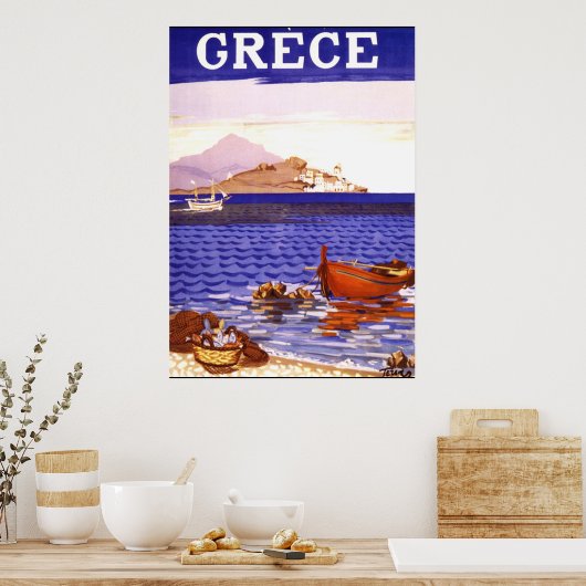 Grieks Poster voor reizen (Keuken)