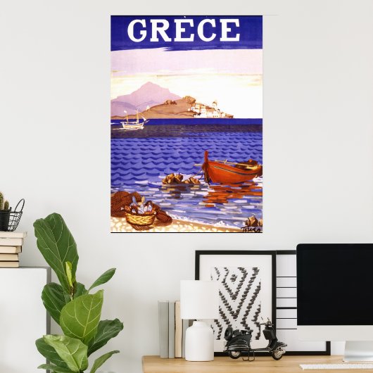 Grieks Poster voor reizen (Thuiskantoor)