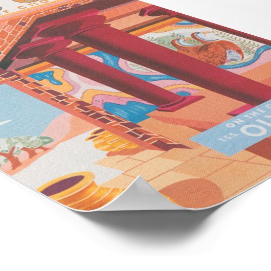 Grieks Poster voor reizen (Hoek)