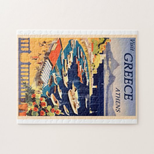 Grieks Poster voor reizen Legpuzzel (Horizontaal)