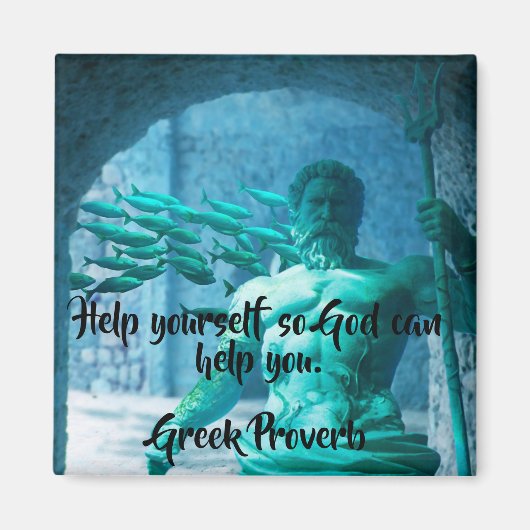 Grieks Proverb Magnet (Voorkant)