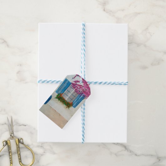 Grieks raam cadeaulabel (Met Touw)