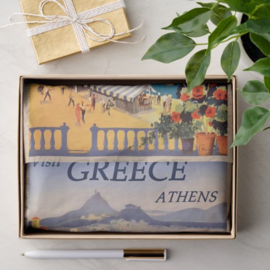  Grieks reisblad Tissuepapier (Geschenk)