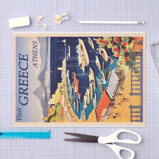  Grieks reisblad Tissuepapier (Craft)