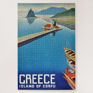  Grieks reiseiland Corfu Illustration Legpuzzel