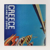 Grieks reiseiland Corfu Illustration Legpuzzel (Horizontaal)