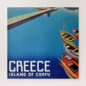  Grieks reiseiland Corfu Illustration Legpuzzel (Verticaal)