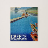  Grieks reiseiland Corfu Illustration Legpuzzel (Verticaal)