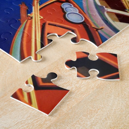  Grieks reiseiland Corfu Illustration Legpuzzel (Zijkant)