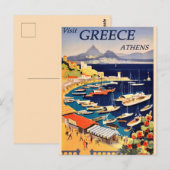  Grieks reizen Briefkaart (Voorkant / Achterkant)