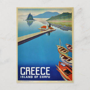  Grieks reizen - eiland Corfu Briefkaart