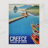  Grieks reizen - eiland Corfu Briefkaart (Voorkant)