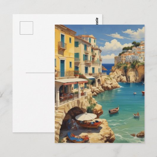  Grieks reizen - eiland Corfu Briefkaart (Voorkant / Achterkant)