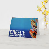 Grieks reizen - eiland Corfu Kaart (Gele Bloem)