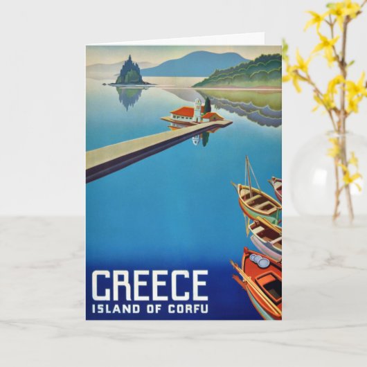  Grieks reizen - eiland Corfu Kaart (Gele Bloem)