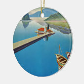  Grieks reizen - eiland Corfu Keramisch Ornament (Links)