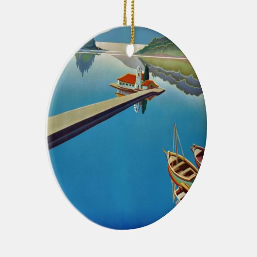  Grieks reizen - eiland Corfu Keramisch Ornament (Rechts)